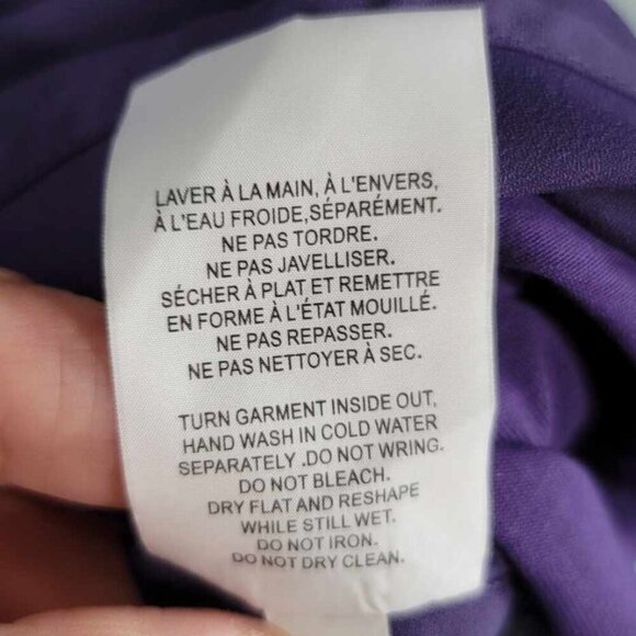 Penningtons Purple sleeveless blouse with crystal lined neckline. Elegant! EUC - Picture 6 of 10